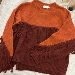 fringe sweater